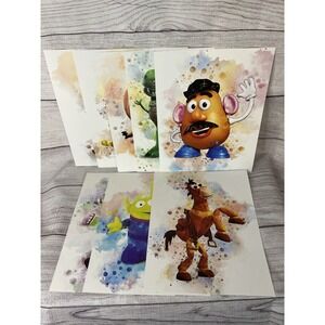 Disney Toy Story 11X14 Watercolor Prints Set Of 8